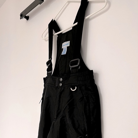 Slalom Black Youth Ski Snow Overalls Size S - Picture 2 of 6